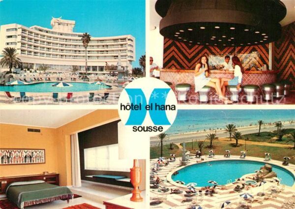 SOUSSE  Tunesie Hotel El Hana Bar Swimming Pool