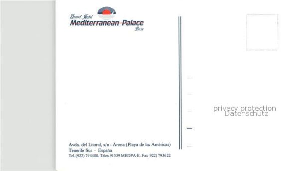 Arona Teneriffa Grand Hotel Mediterranean Palace Restau – Bild 2
