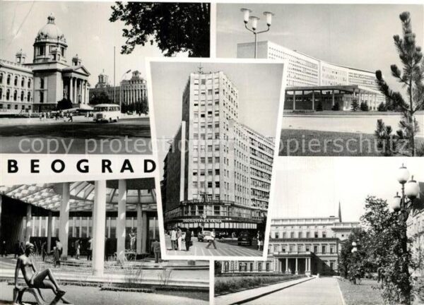 Beograd Belgrad Teilansichten Innenstadt Gebäude