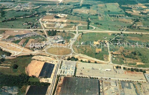Autobahn New York State Thruway Aerial View Syra