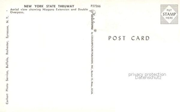 Autobahn New York State Thruway Aerial View Niag – Bild 2