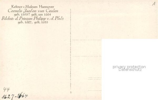Kuenstlerkarte Cornelis Janssens van Ceulen Prinz Phil – Bild 2