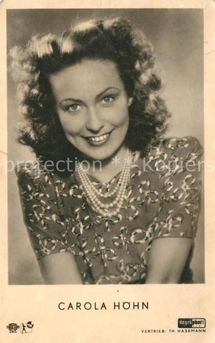 Schauspieler Carola Höhn