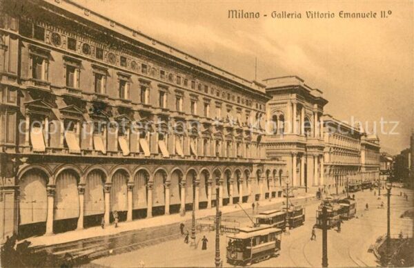 Strassenbahn Milano Galleria Vittorio Emanuele II.