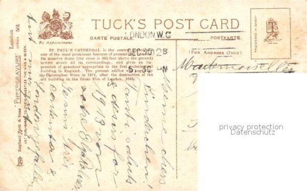 Verlag Tucks St. Paul's Cathedral London – Bild 2