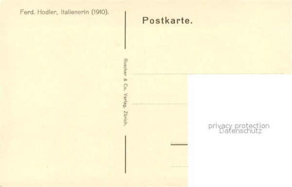 Hodler Ferdinand Italienerin – Bild 2