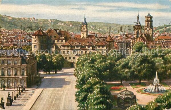 Verlag Wiedemann WIRO Nr. 2695 A Stuttgart Altes Schloss