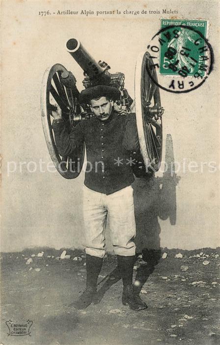 Artillerie Artilleur Alpin