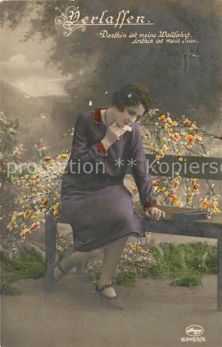 Foto Amag Nr. 63455/5 Frau Poesie Verlassen
