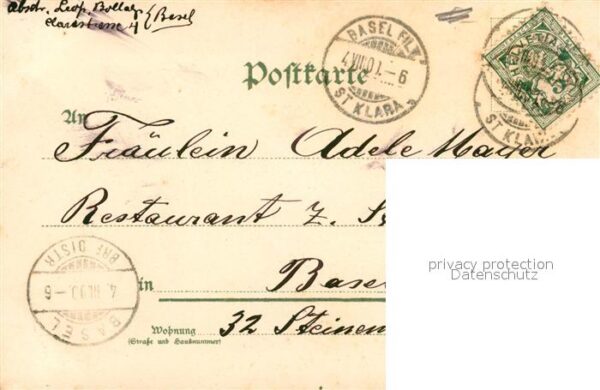 Brieftaube Carrier Pigeon voyageur Kleeblatt Marienkäfer Litho Gedicht – Bild 2