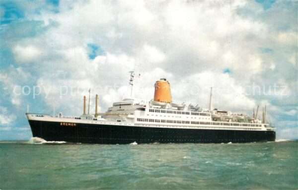 Dampfer Oceanliner T.S. Bremen