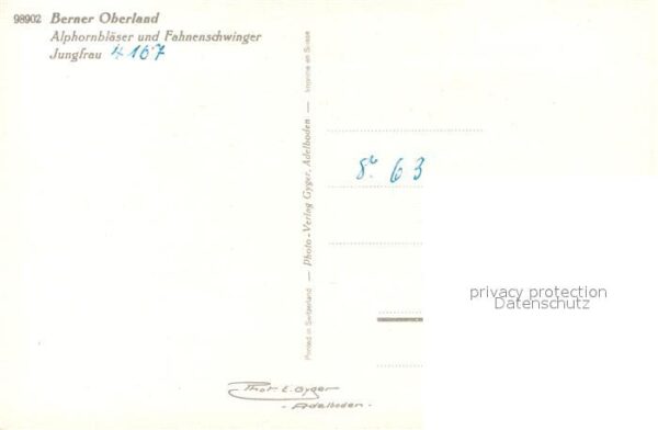 Alphorn Alphornbläser Fahnenschwinger Jungfrau – Bild 2