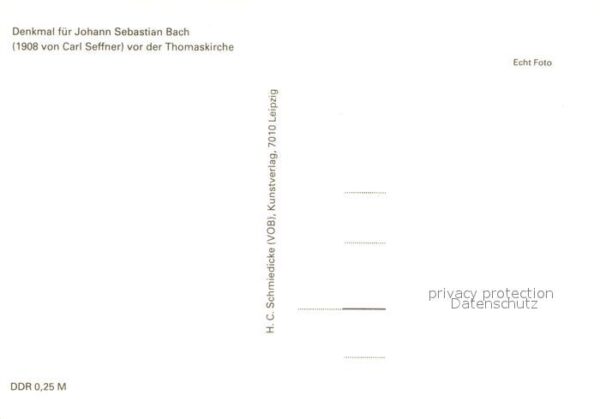 Bach Johann Sebastian Denkmal Thomaskirche – Bild 2