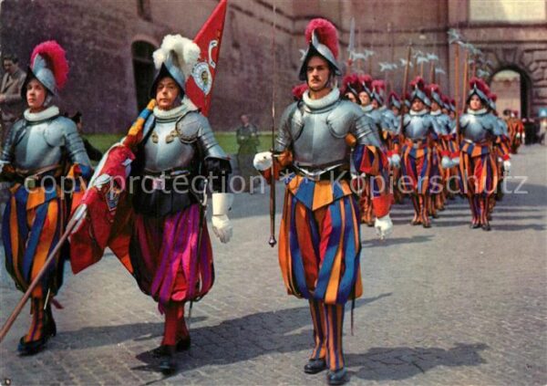 Schweizer Garde Parade Citta del Vaticano