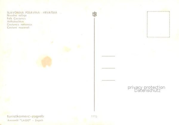Trachten Kroatien Slavonska Posavina – Bild 2