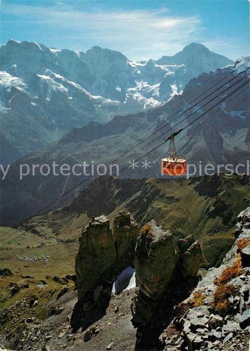 Seilbahn Schilthorn Mürren Birg Mittaghorn Gross