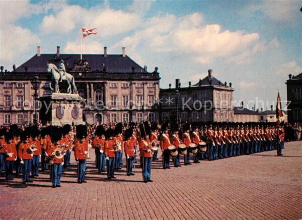 Leibgarde Wache Amalienborg Palace Copenhagen