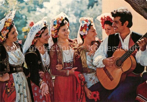 Trachten Griechenland Corfu Gitarre