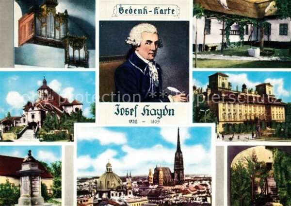 Haydn Joseph Gedenkkarte Geburtshaus Ruhestätte Schl