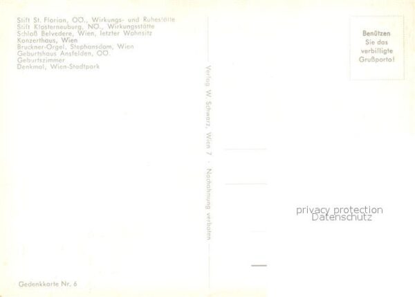 Komponist Anton Brückner Schloss Belvedere Wien K – Bild 2
