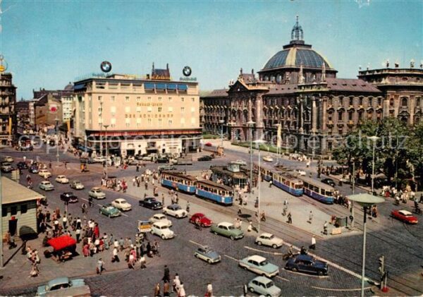 Strassenbahn München Stachus Justizpalast