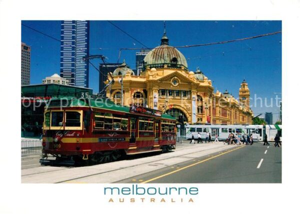 Strassenbahn Melbourne Australia Flinders Street
