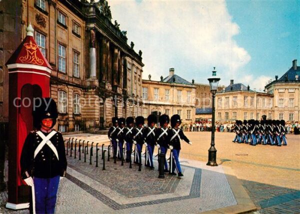 Leibgarde Wache Kopenhagen Schloss Amalienborg Wachtpar