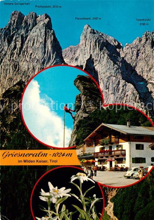 Klettern Bergsteigen Edelweiss Griesneralm Wilder Kaiser