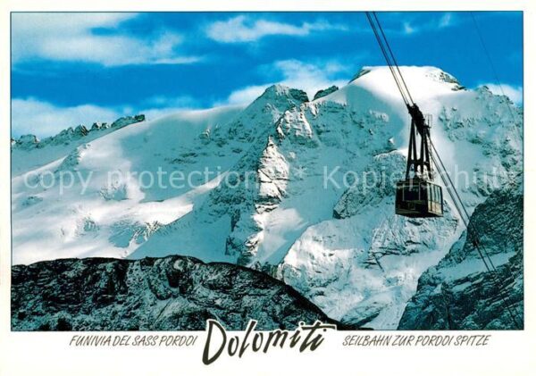 Seilbahn Funivia Passo Pordoi Gruppo Sella Marmo