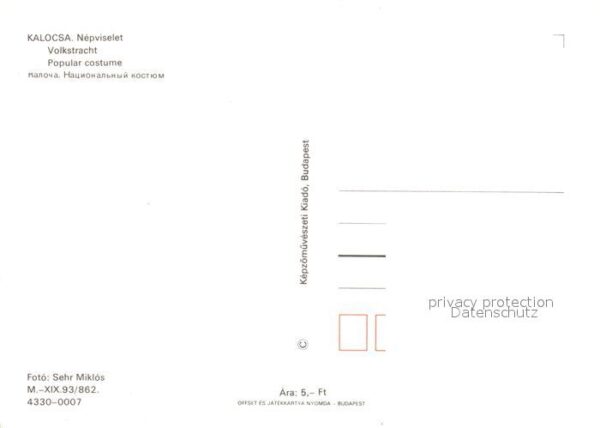 Trachten Ungarn Kalocsa – Bild 2