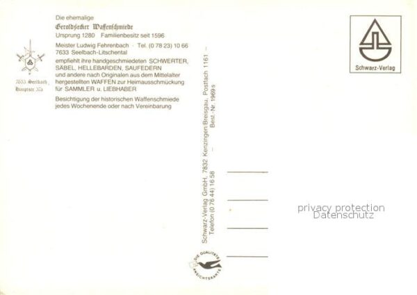 Schmied Geroldsecker Waffenschmiede Seelbach-Li – Bild 2