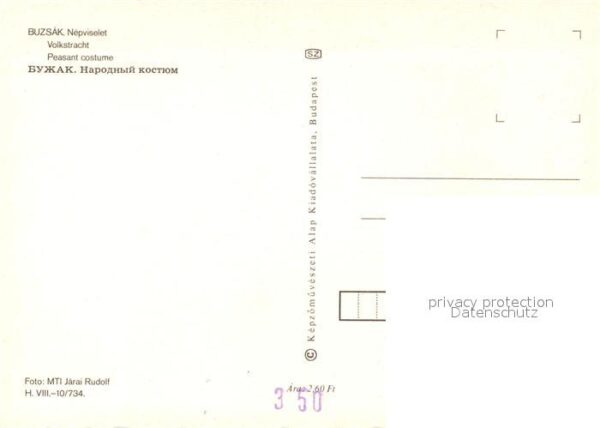 Tanz Taenzer Trachten Ungarn Buzsak – Bild 2