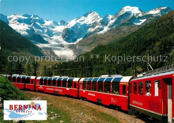 Eisenbahn Bernina-Express Morteratschgletscher Be