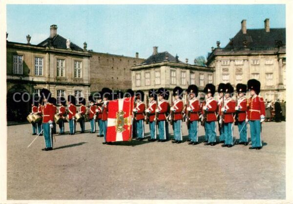 Leibgarde Wache Copenhafen Royal Guard Amalienborg Pala