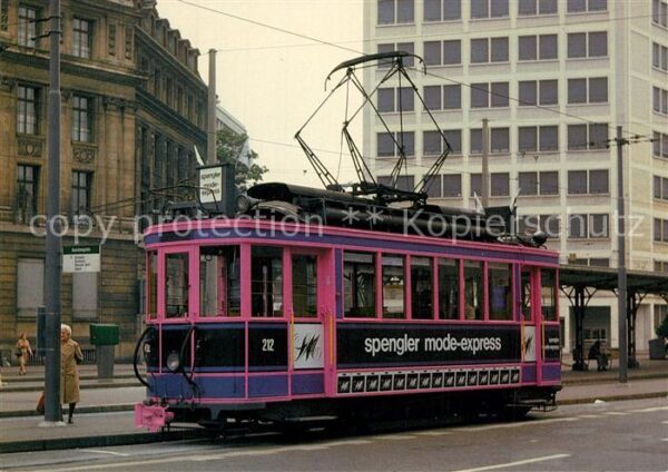 Strassenbahn Be 2/2 212 Mode-Express Aeschenplatz Ba
