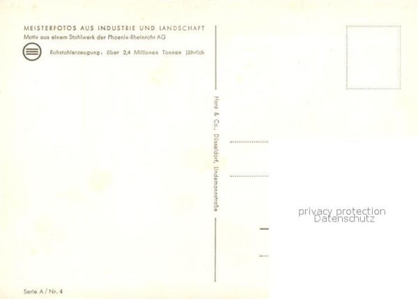 Eisenwerk Stahlwerk Phoenix-Rheinrohr AG D?sseldo – Bild 2