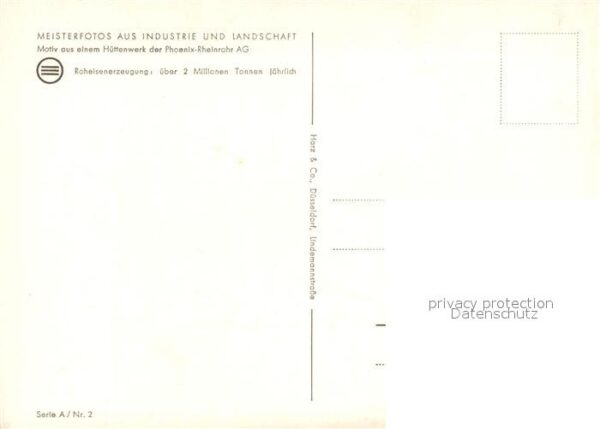 Eisenwerk H?ttenwerk Phoenix-Rheinrohr AG D?sseld – Bild 2