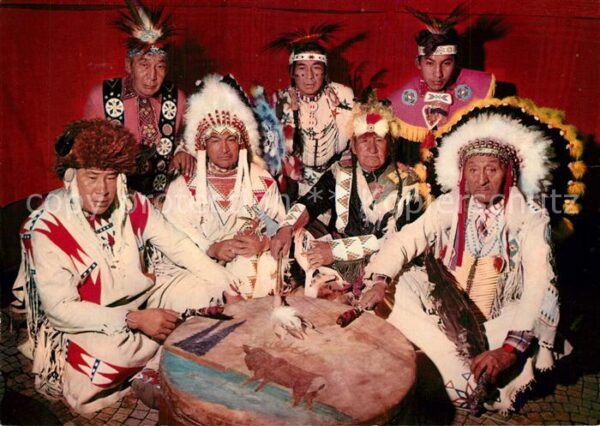 Indianer Native American Indianer-Palaver Medizinmann Cree-H?upt