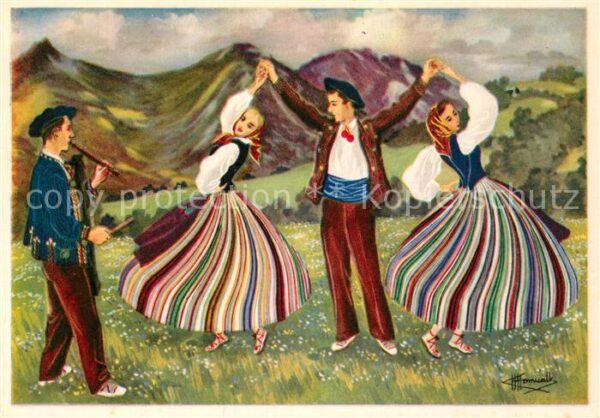 Tanz Taenzer Pastoreaux Pastorelles Danse de la Toup