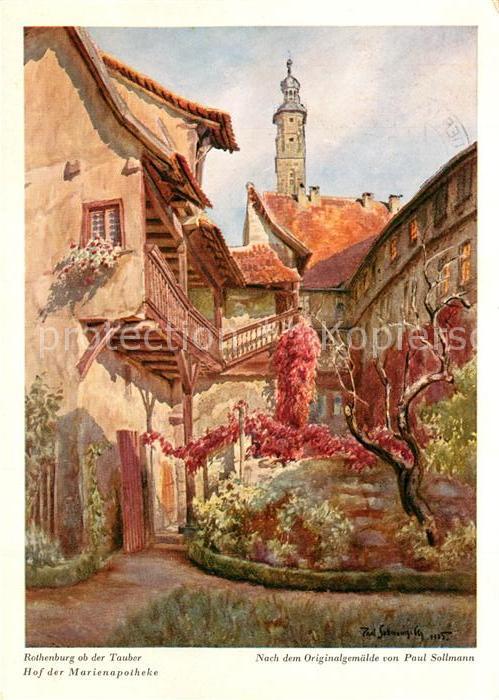 Sollmann Paul Rothenburg Tauber Hof Marienapotheke