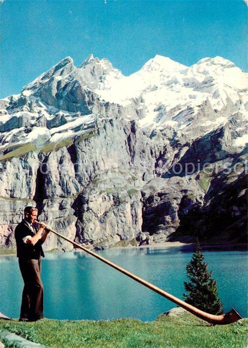 Alphorn Oeschinensee Kandersteg Blümlisalpgrupp