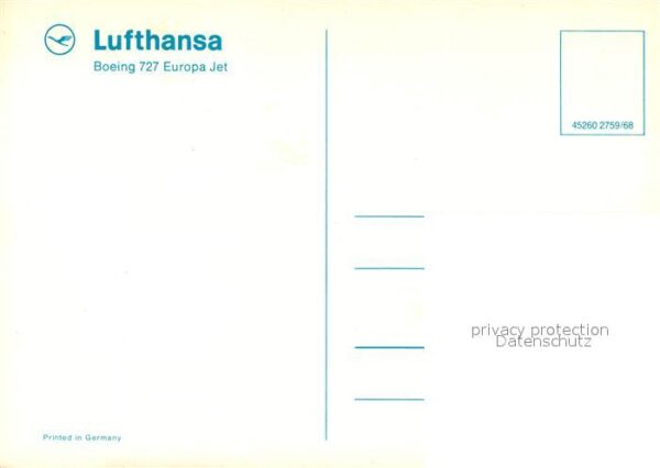 Lufthansa Boeing 727 Europa Jet – Bild 2