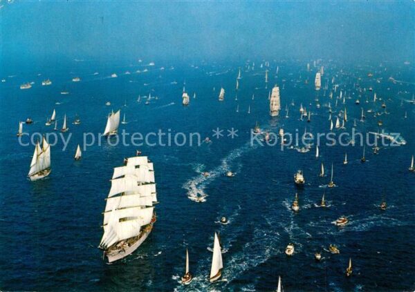 Segelschiffe Windjammer Ostsee Fliegeraufnahme