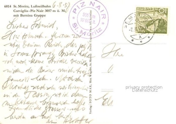 Seilbahn St. Moritz Corviglia Piz Nair Bernina G – Bild 2