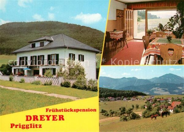 Prigglitz Frühstückspension Dreyer Gaststube Pano