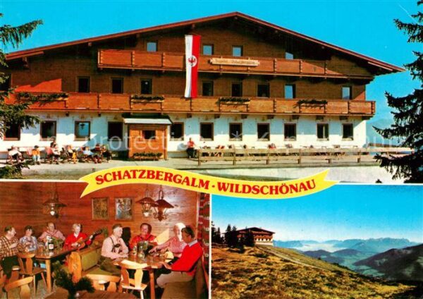 Thierbach Wildschoenau Gasthof Schatzbergalm Gaststube Panoram