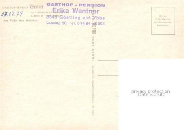 Goestling Ybbs Gasthof Pension Wentner Gaststube Gäste – Bild 2