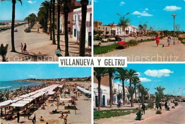 Villanueva y Geltru Strandpartien Promenade