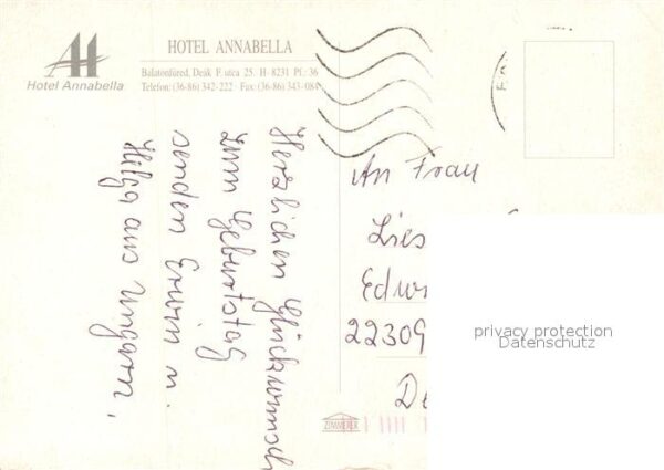 Balatonfuered Hotel Annabella Schwimbad Speisesaal Pa – Bild 2