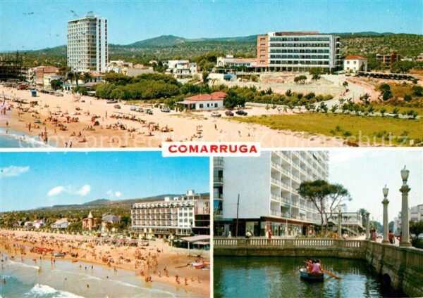 Comarruga Fliegeraufnahme Strand Gondelteich